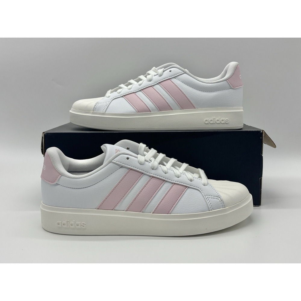 Adidas Streettalk Women's Platform Sneakers White Pink Size 8.5 JP8286